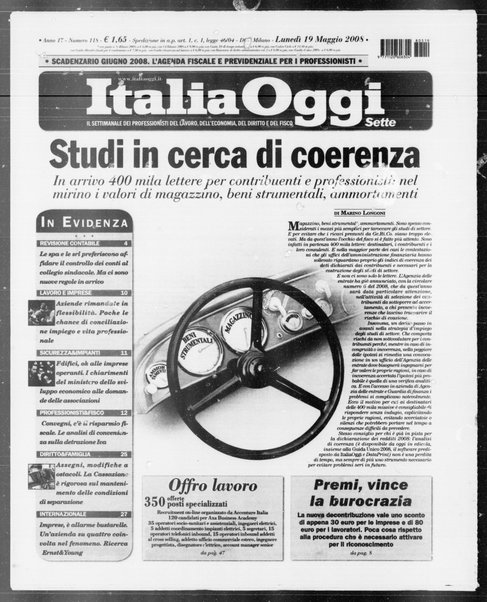 Italia oggi : quotidiano di economia finanza e politica